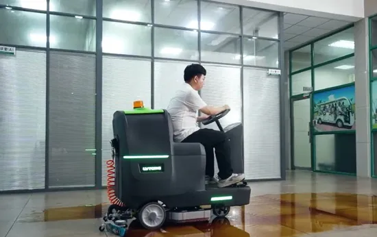 Commercial Floor Cleaning Machine with Environment Lighting and Music Player Function